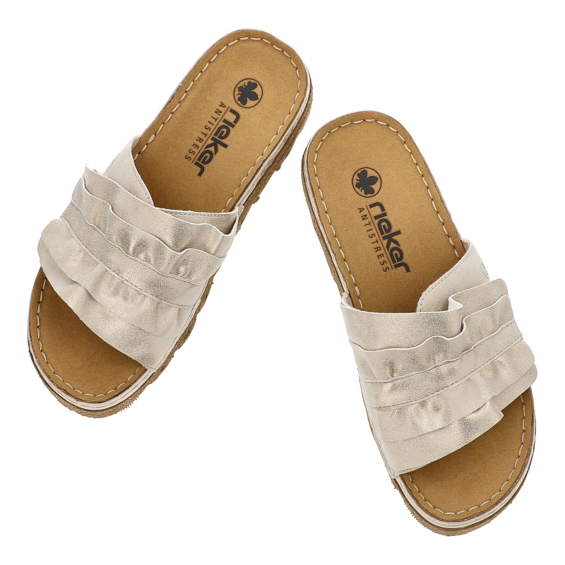 Šľapky RIEKER - V8763-60 Beige