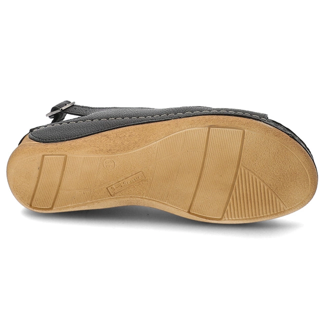 Sandále Pollonus - 5-1525-001 Czarny Verona