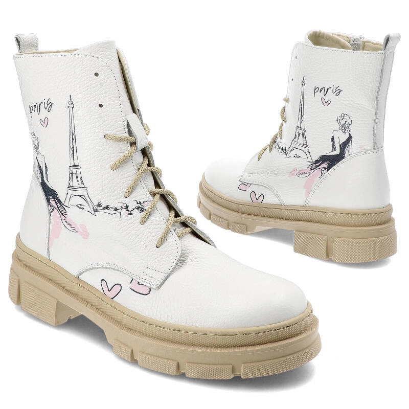 Členkové Topánky Armodo - 2706/Jolana Biały Gr/Paris