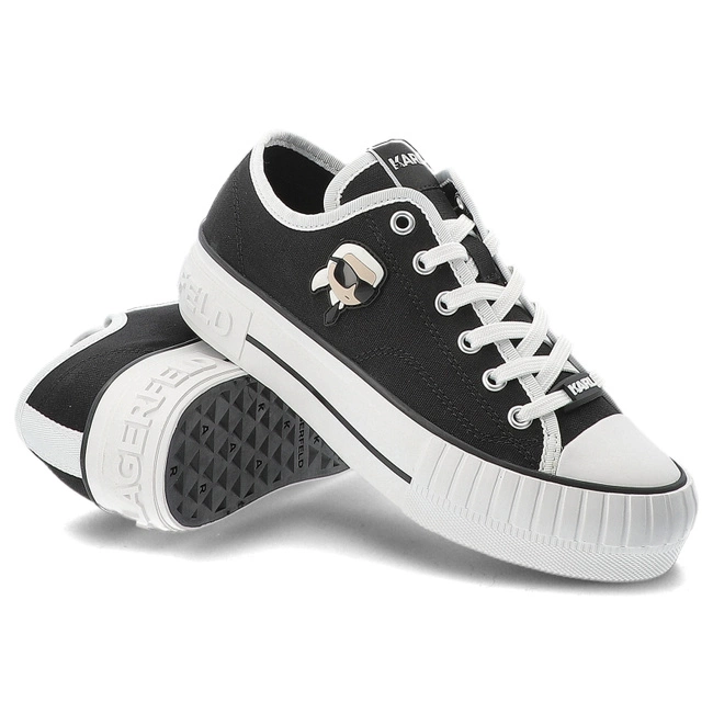 Plátenky KARL LAGERFELD - KL60424 900 Black Canvas