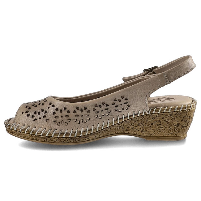 Sandále Lanqier - 40C1417 Beige