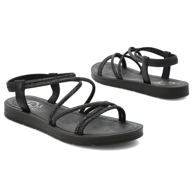 Sandále FILIPPO - DS6884/25 BK Czarny