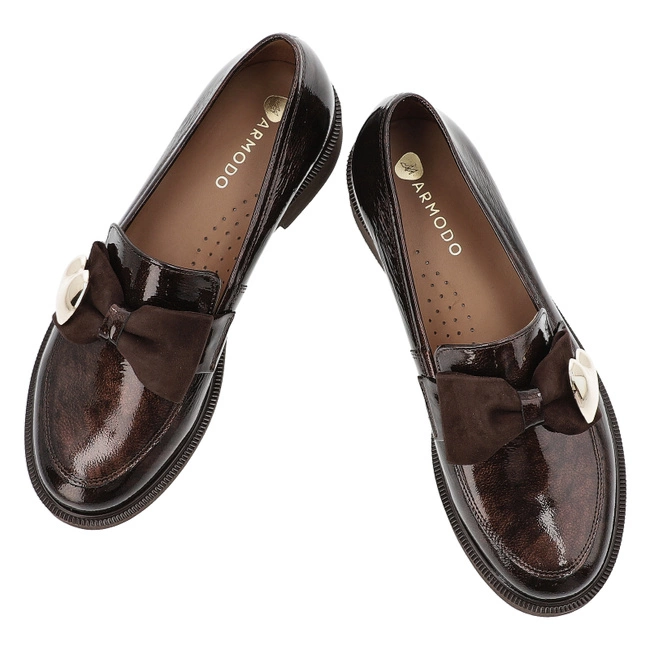 Poltopánky ARMODO - 1660 Brąz Naplak/Zamsz