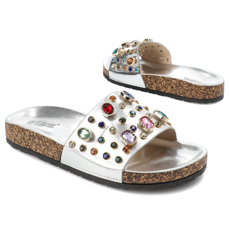 Šľapky S.Barski - MY122 Silver