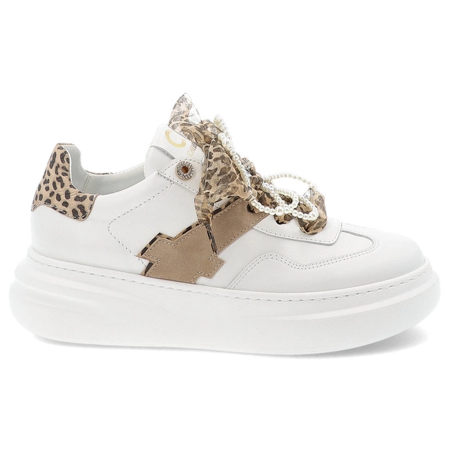 Tenisky CHEBELLO - 4713_-059-056-PSK-S389 Biały/Beż/Panterka