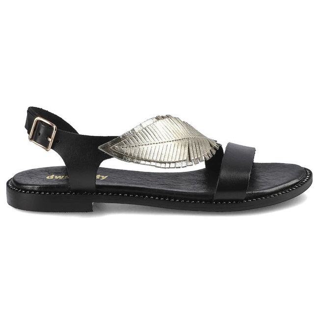 Sandále Dwunasty Shoes - 900/2 Czarny+Złoty