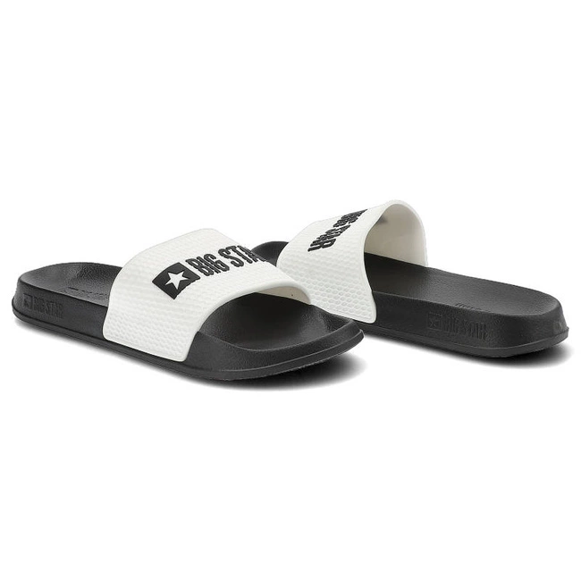 Šľapky Big Star - JJ174506 Czarny/Biały