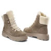 Členkové Topánky Kampa - Z538 Beż Welur 528/510