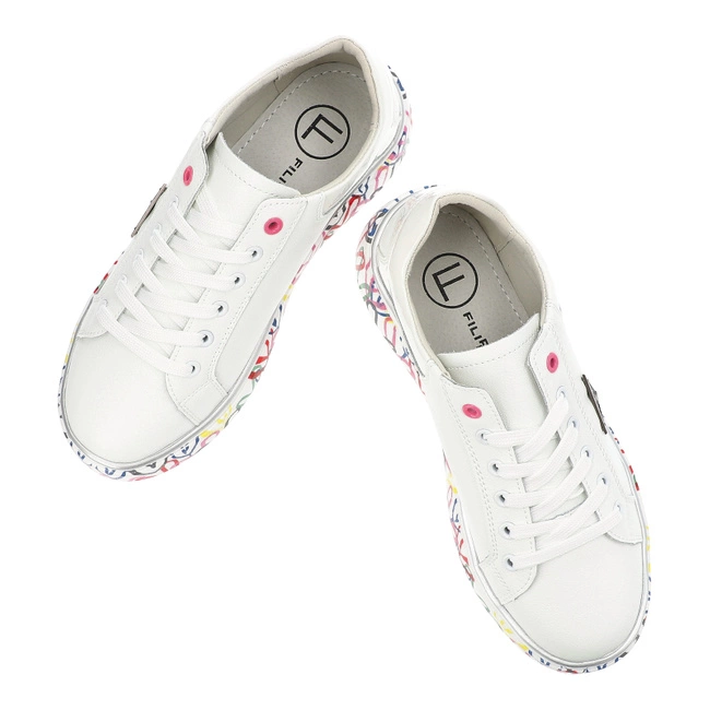 Tenisky Filippo - DP4480/24 WH MLT Biały/Multikolor