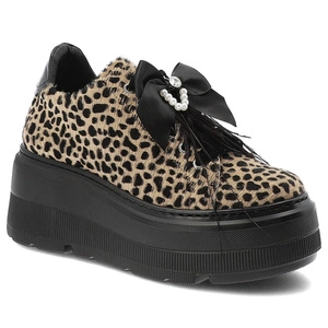 Tenisky KARINO - 5726/043-P Beż-Czarny/Naplak