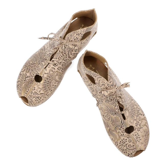 Šnúrovacie Členkové Topánky Maciejka - 03426-02/00-6 Beż+Złoto