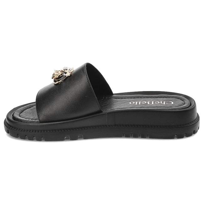 Šľapky Chebello - 4450_-002-000-PSK-S337 Czarny