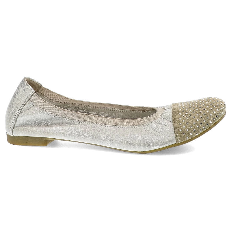 Baleríny Exquisite - 849 Srebrny/Biały