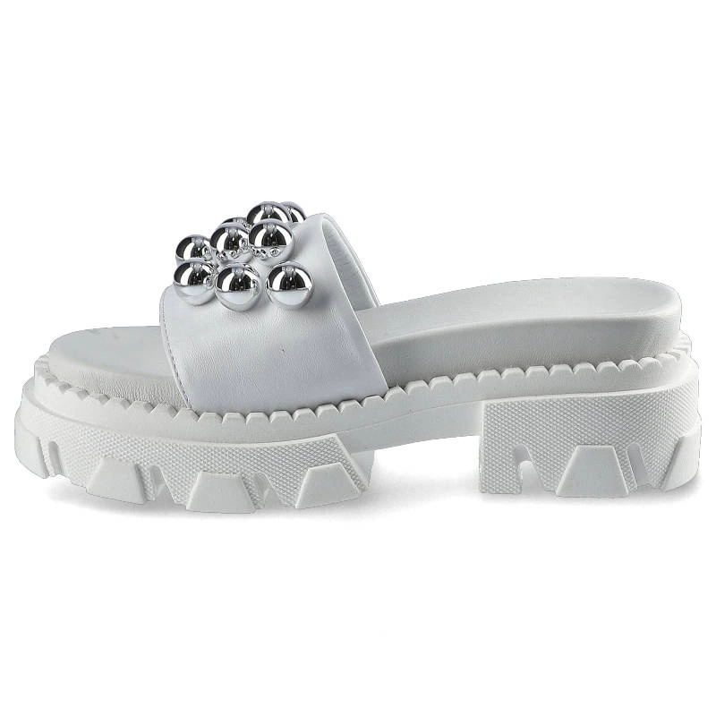 Šľapky Carinii - B7227_-L46-000-000-E49 Biały