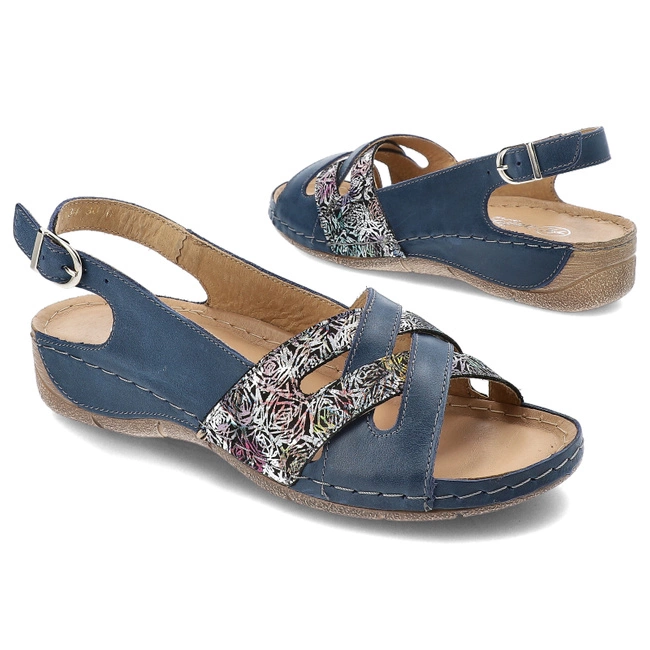 Sandále Helios - 134 Granat 042.0121