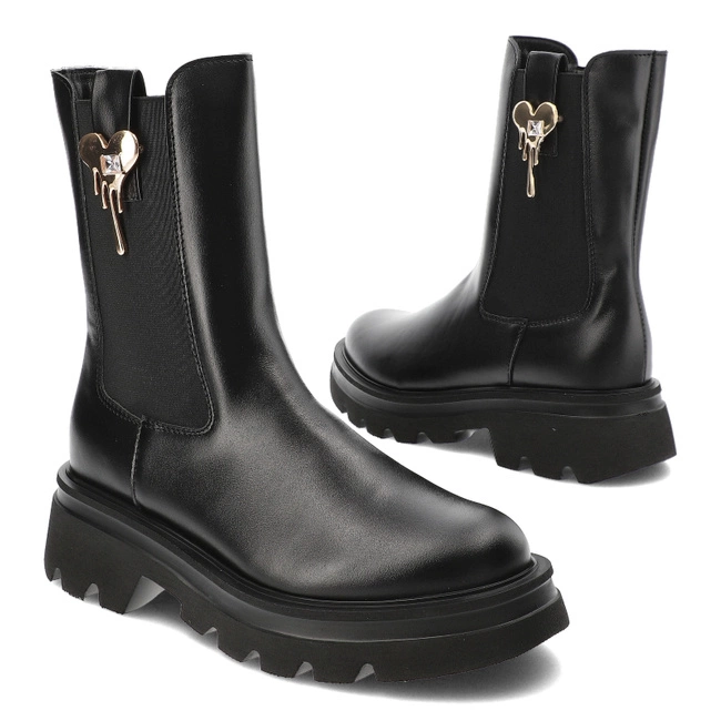 Členkové Topánky Chebello - 4537_-002-000-MIC-S349 Czarny