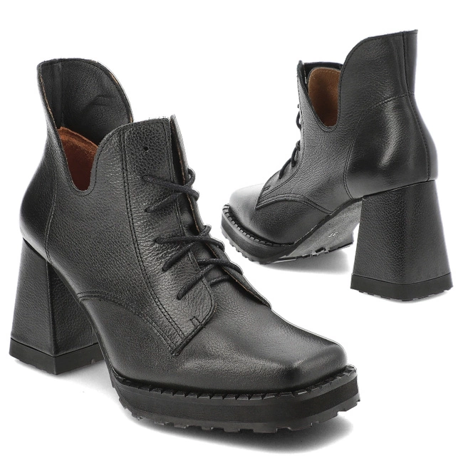 Členkové Topánky Armodo - 1443 Czarny Rustic