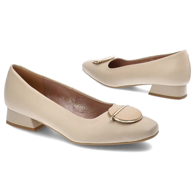 Lodičky Espirito - C-1173/2 Beż Mustang/Ozdoba