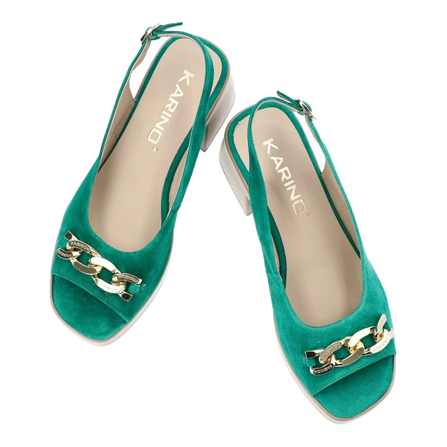 Sandále Karino - 5004/066-P Zielony/Welur