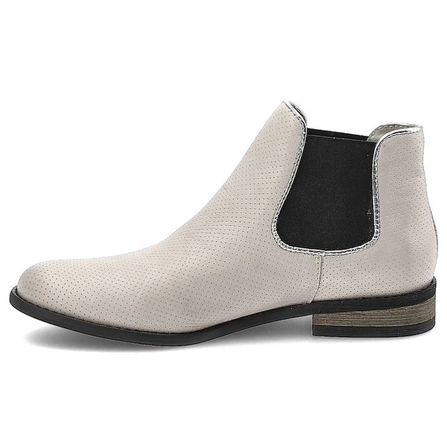 Členkové Topánky Carinii - B2732_C15-611-000-983 Savage Greibird/Lustro Srebro