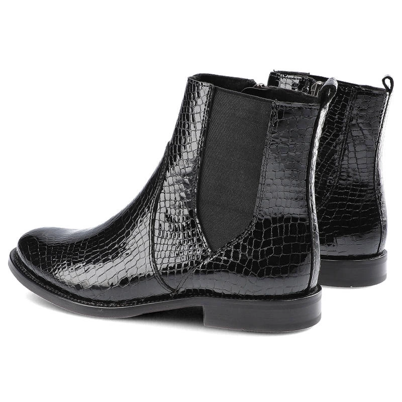 Členkové Topánky Dwunasty Shoes - 7420 Czarny Kroko 2