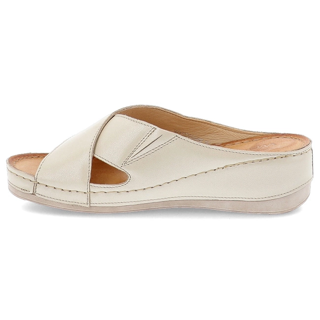 Šľapky WASAK - 0409 Waniliowy