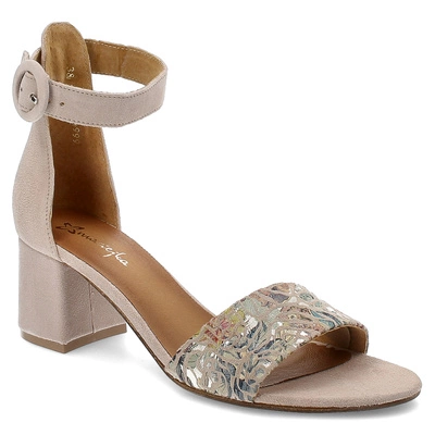 Sandále Maciejka - 04141-49/00-5 Beż+Kwiaty
