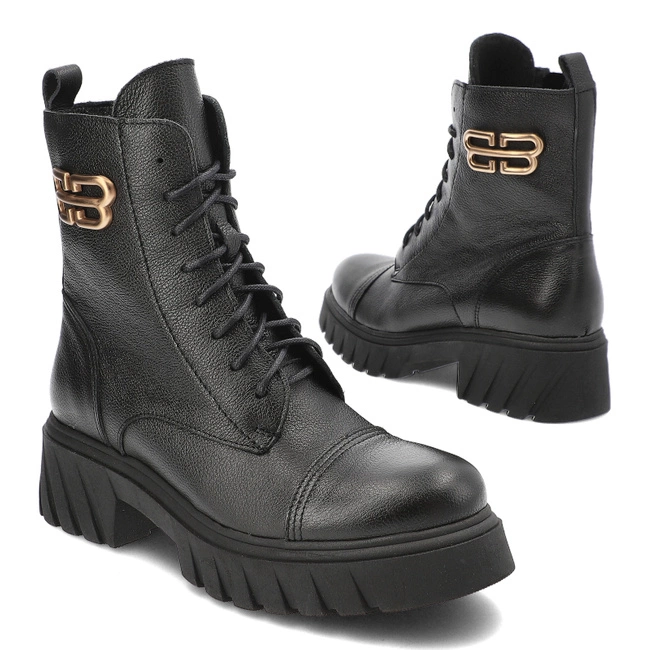 Členkové Topánky Armodo - 60486 V.Czarny+Zł.