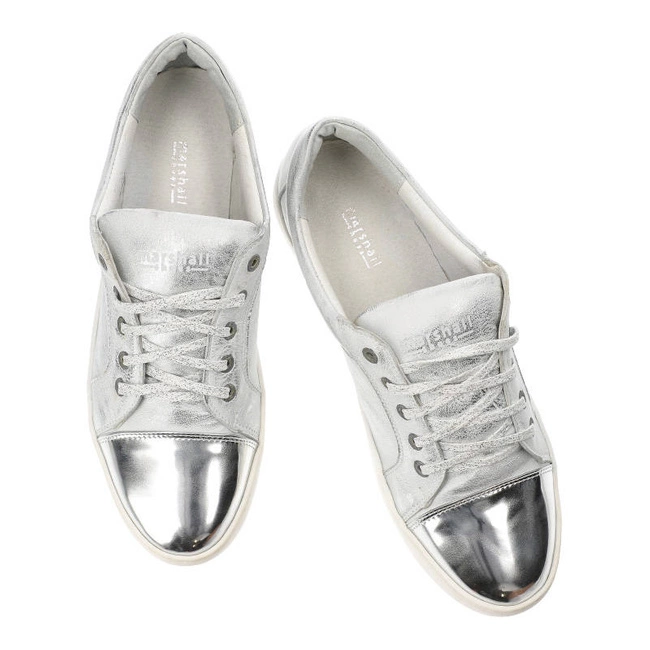 Tenisky Marshall - 6418 B Srebrny Ss2p/Ls