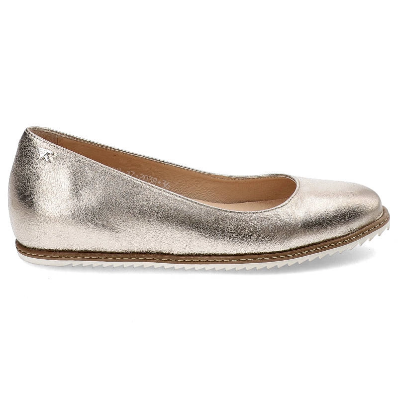 Baleríny Karino - 2038/089-P Złoty