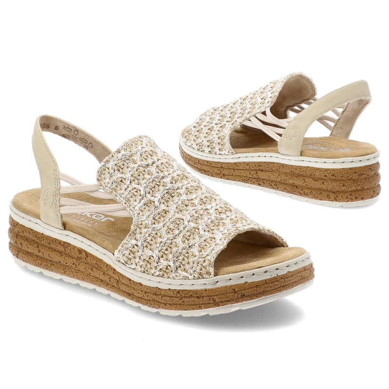 Sandále RIEKER - 62741-60 Beige