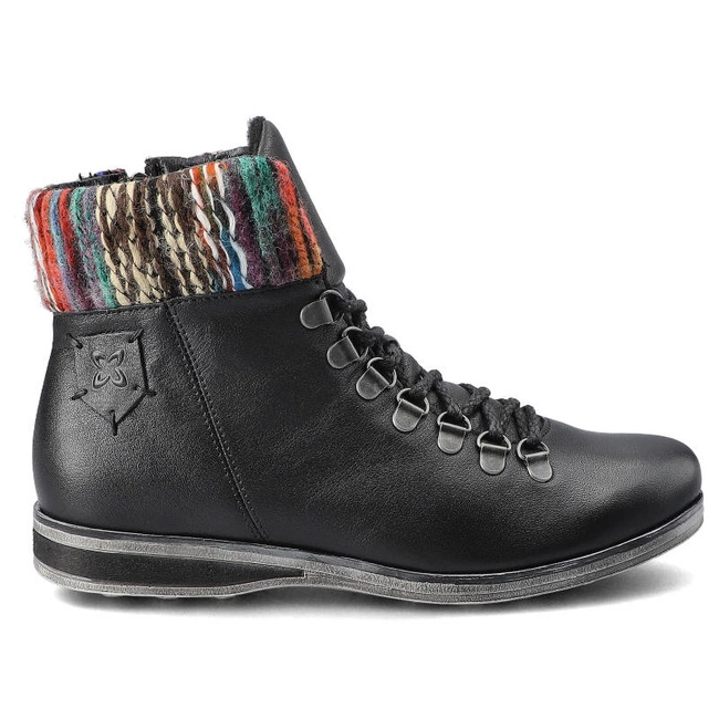 Šnúrovacie Členkové Topánky Maciejka - 03276-01/00-3 Czarny