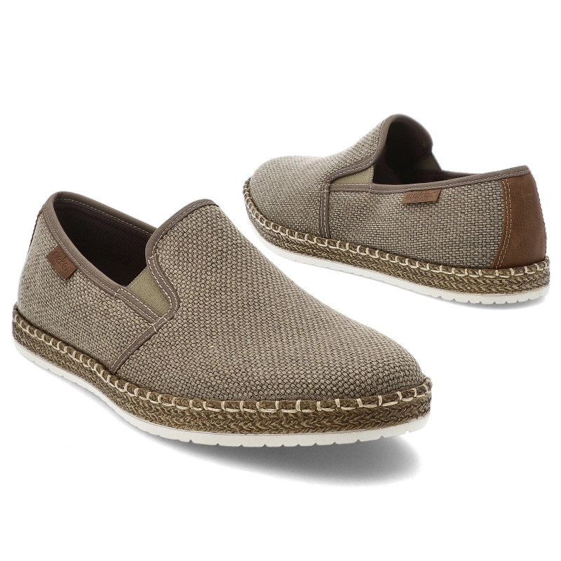 Espadrilky RIEKER - B5265-64 Beige