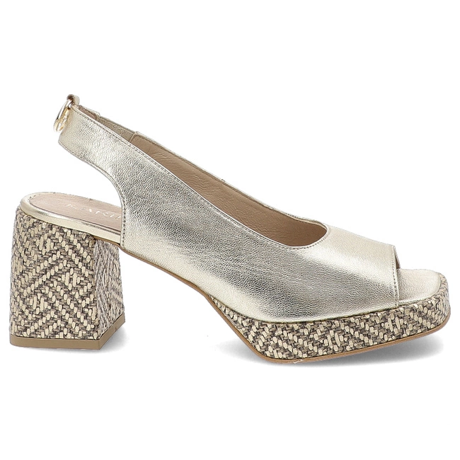 Sandále KARINO - 4546/112-P Złoty/Lico