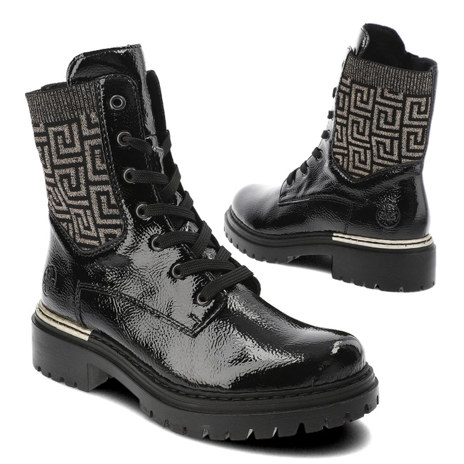 Členkové Topánky Rieker - 72607-00 Black Combination