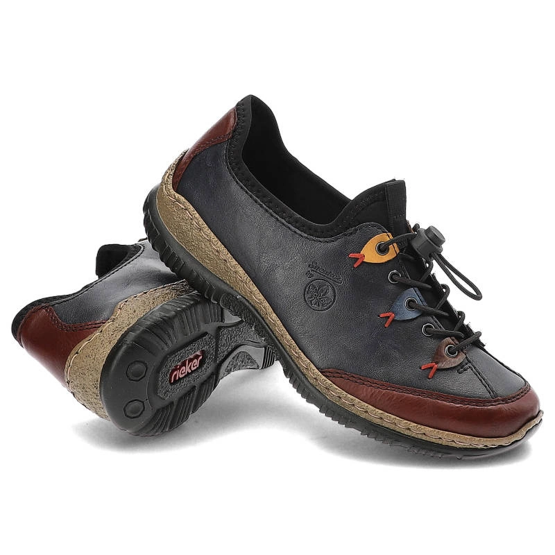 Poltopánky Rieker - N3271-35 Blau Kombi