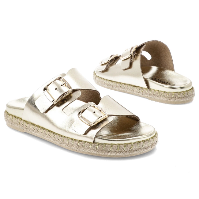 Šľapky CHEBELLO - 4650_-028-000-PSK-S374 Złoty