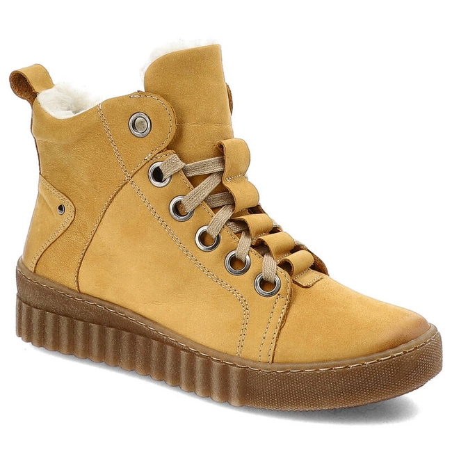 Šnúrovacie Členkové Topánky Armodo - 753 Żółty K10