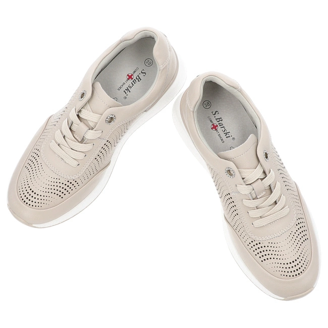 Tenisky S.BARSKI - LR51-551 Beige