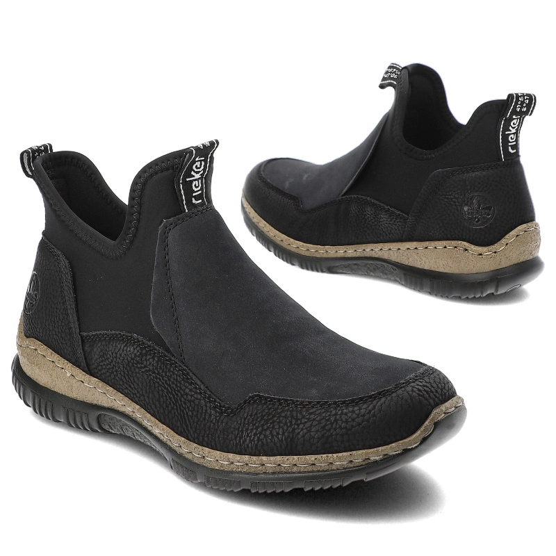Členkové Topánky Rieker - N3275-00 Black