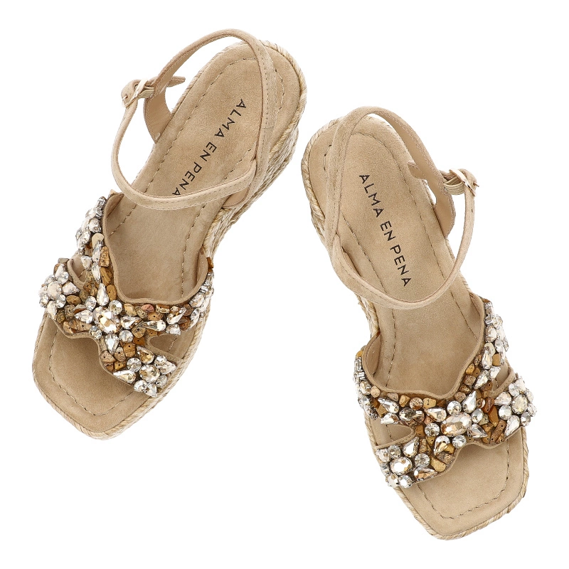 Sandały ALMA EN PENA - V251278 Suede Sand