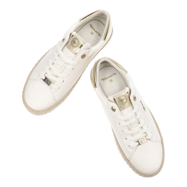 Espadrilky Tamaris - 1-23713-42 190 White/Gold