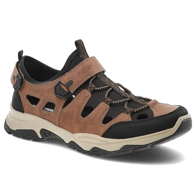 Sandále RIEKER - B8375-90 Brown Combination