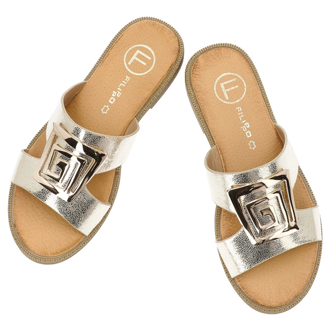 Šľapky FILIPPO - DK3703/25 GO Złoty