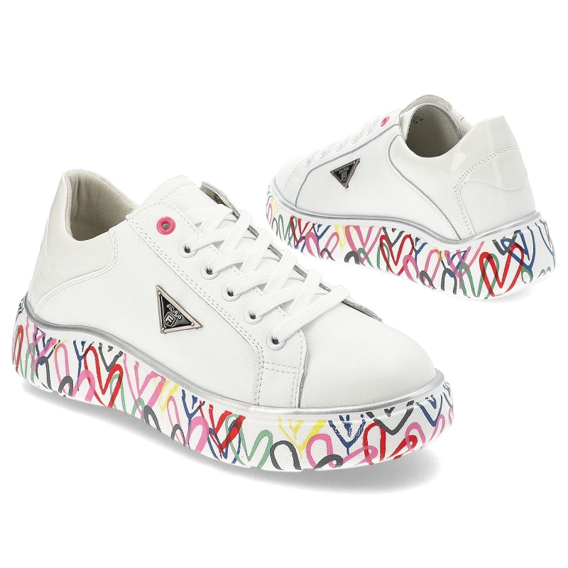 Tenisky Filippo - DP4480/24 WH MLT Biały/Multikolor