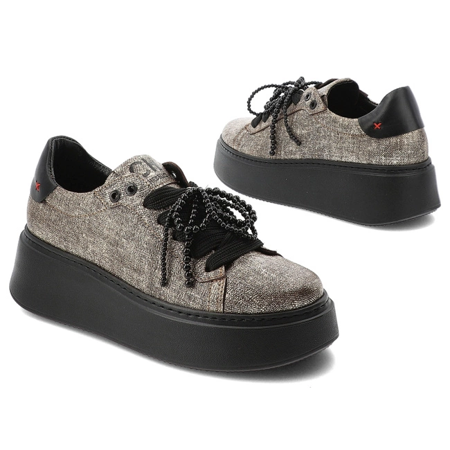 Tenisky CHEBELLO - 4696_-534-002-PSK-S251 Czarno/Złoty