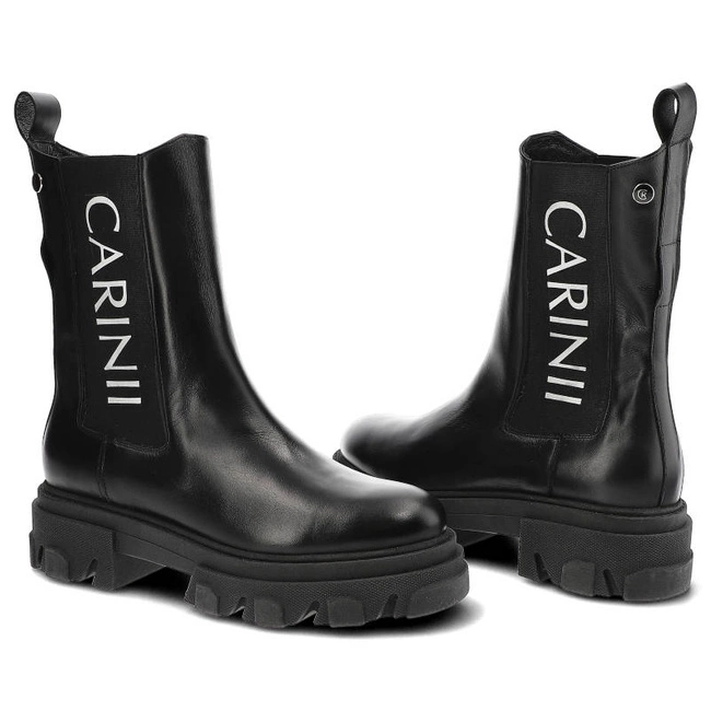 Členkové Topánky Carinii - B8020_-E50-000-000-E33 Czarny