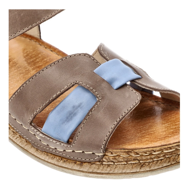 Sandále Wasak - 0719 Cappuccino+Jeans