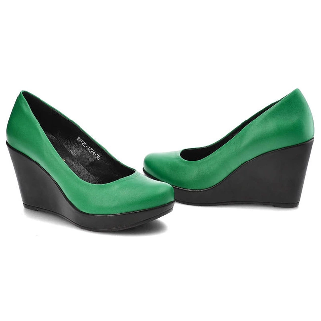 Lodičky Karino - 1224/026-P Zielony/Lico