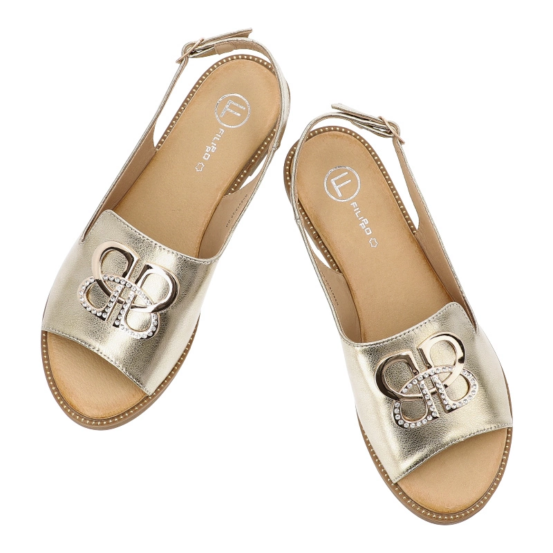 Sandále FILIPPO - DS6918/25 GO Złoty